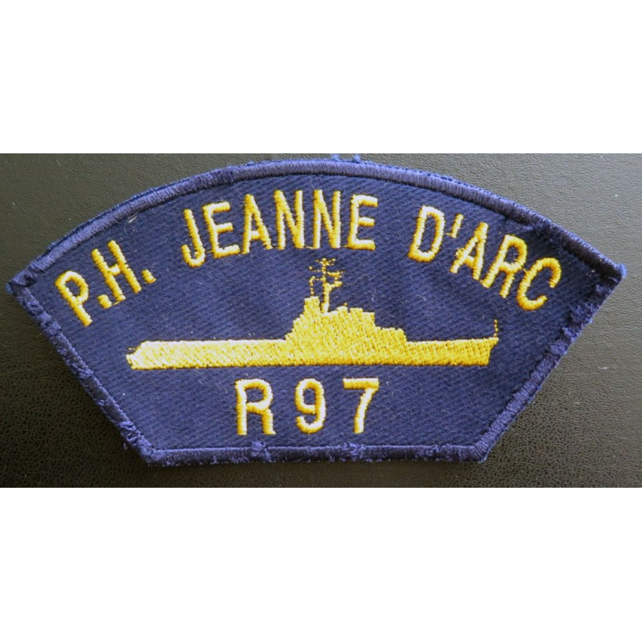 MARINE : Insigne patch écusson tissu de manche PH Jeanne d'Arc R 97