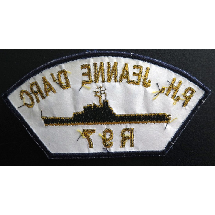 MARINE : Insigne patch écusson tissu de manche PH Jeanne d'Arc R 97