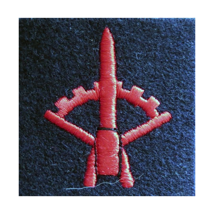 MARINE : Insigne patch écusson tissu de spécialité missilier équipage