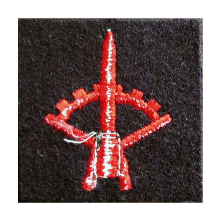 MARINE : Insigne patch écusson tissu de spécialité missilier équipage