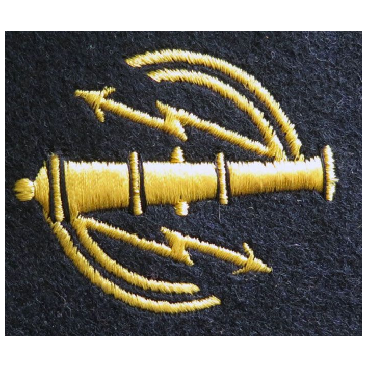 patch écuson tissu spécialité électronicien armement officier marinier