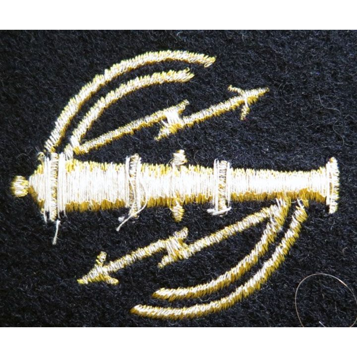 patch écuson tissu spécialité électronicien armement officier marinier