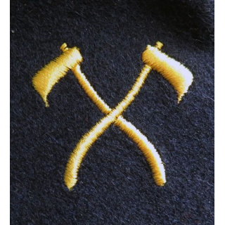 MARINE : Insigne patch écusson tissu de spécialité charpentier officier marinier
