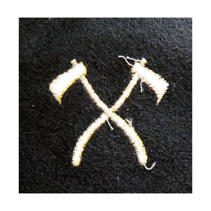 MARINE : Insigne patch écusson tissu de spécialité charpentier officier marinier