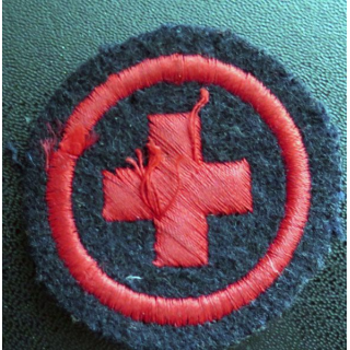 MARINE : Insigne patch écusson tissu de spécialité infirmier équipage