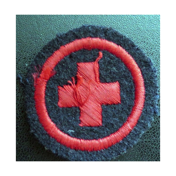MARINE : Insigne patch écusson tissu de spécialité infirmier équipage