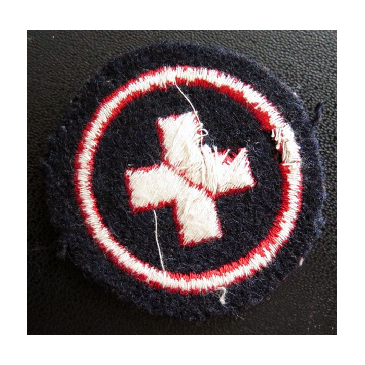 MARINE : Insigne patch écusson tissu de spécialité infirmier équipage