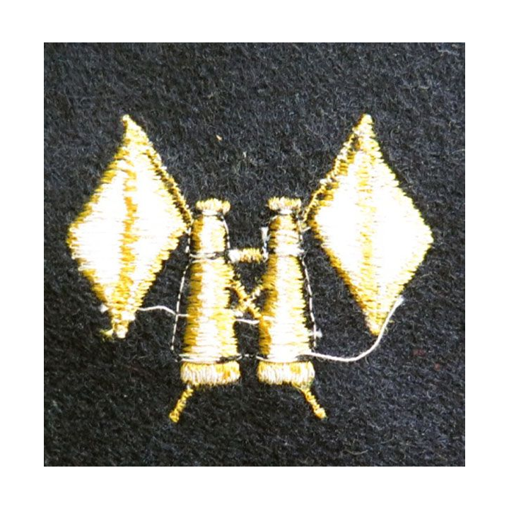 MARINE : Insigne patch écusson tissu de spécialité timonier officier marinier