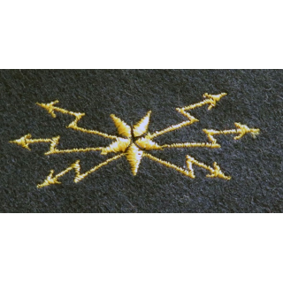 MARINE : Insigne patch écusson tissu de spécialité transfiliste officier marinier