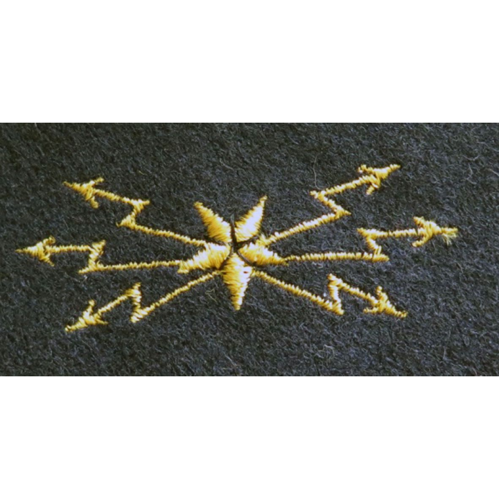 MARINE : Insigne patch écusson tissu de spécialité transfiliste officier marinier