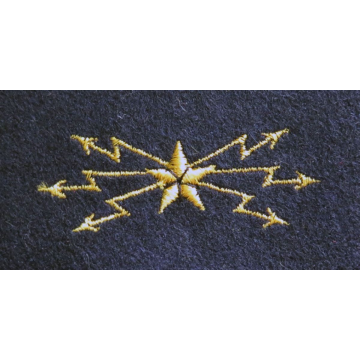 MARINE : Insigne patch écusson tissu de spécialité transfiliste officier marinier