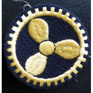 patch écusson tissu de spécialité mécanicien officier marinier