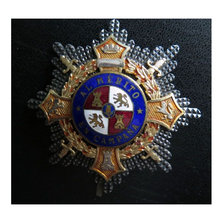 ESPAGNE : croix du mérite militaire espagnol Al Merito en Campaña 2° GM