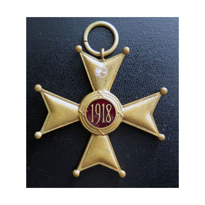 POLOGNE : croix de commandeur de la Polonia Restituta 1° modèle 1918