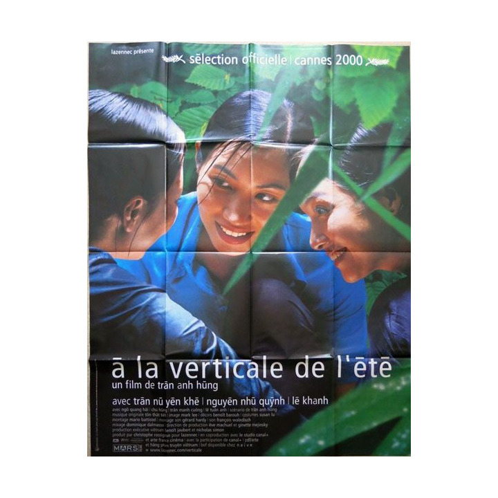 AFFICHE FILM : affiche de cinéma du film "A la verticale de l'été" 2000 dimension 115 x 158 cm (E014)