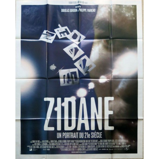 AFFICHE FILM : affiche de cinéma du film "Zidane, un portrait du 21° siècle " 2006 dimension 115 x 158 cm (E015)