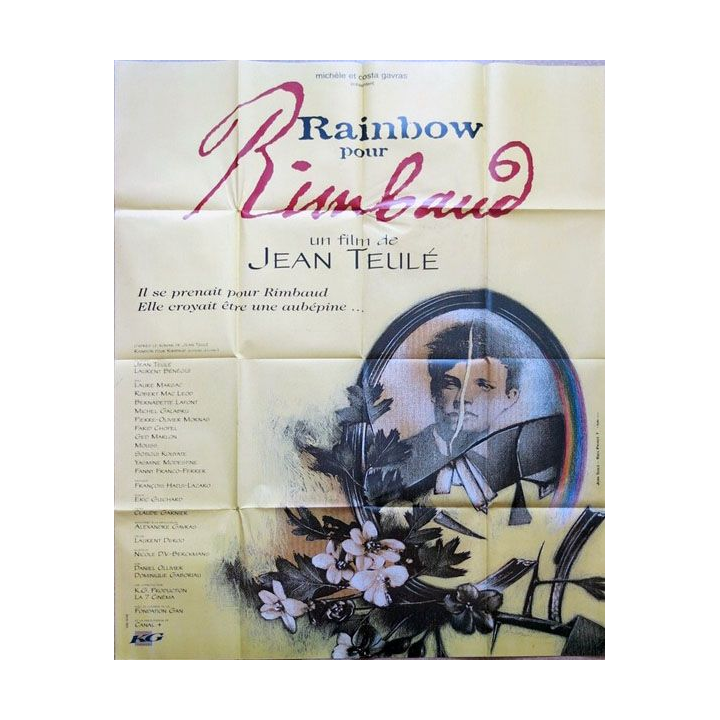 AFFICHE FILM : affiche de cinéma du film "Rainbow pour Rimbaud" de 1996 dimension 115 x 158 cm (E016)