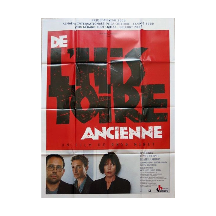 AFFICHE FILM : affiche de cinéma du film "De l'histoire ancienne" 2001 dimension 115 x 158 cm (E016)