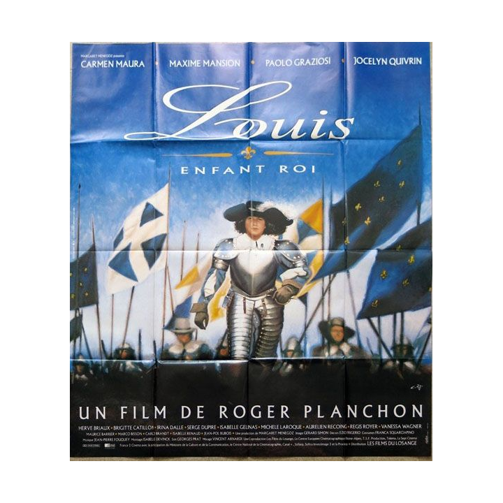 AFFICHE FILM : affiche de cinéma du film "Louis, enfant roi" 1993 dimension 115 x 158 cm (E016)