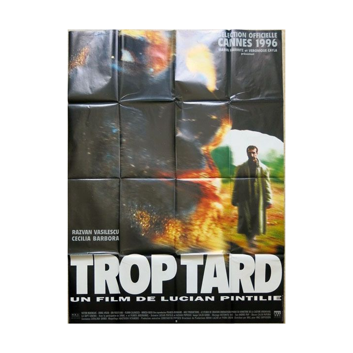 AFFICHE FILM : affiche de cinéma du film "Trop tard" 1997 dimension 115 x 158 cm (E016)