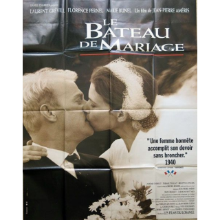 AFFICHE FILM : affiche de cinéma du film "Le Bateau de mariage" de 1994 dimension 115 x 158 cm (E017)