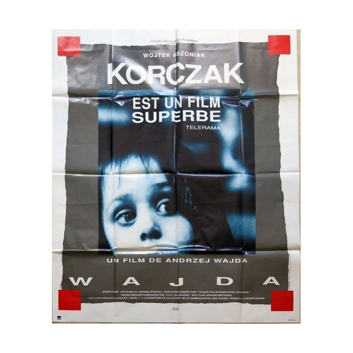 AFFICHE FILM : affiche de cinéma du film "Korczak" 1991 dimension 115 x 158 cm (E017)