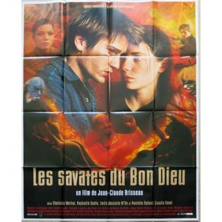 AFFICHE FILM : affiche de cinéma du film "Les Savates du bon Dieu" de 2000 dimension 115 x 158 cm (E017)