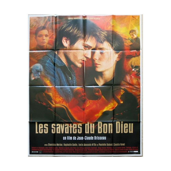 AFFICHE FILM : affiche de cinéma du film "Les Savates du bon Dieu" de 2000 dimension 115 x 158 cm (E017)