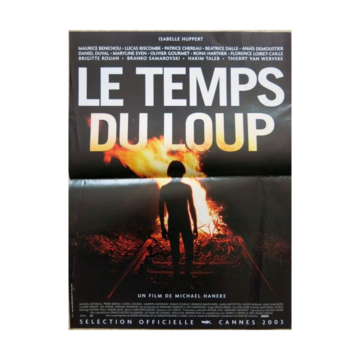 AFFICHE FILM : affiche de cinéma du film "Le temps du loup" 2003 dimension 40 x 54 cm (E039)