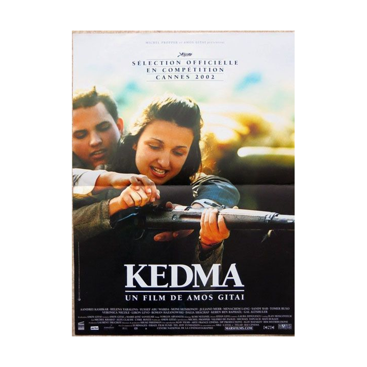AFFICHE FILM : affiche de cinéma du film "Kedma" 2002 dimension 40 x 54,5 cm (E039)