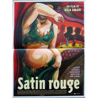 AFFICHE FILM : affiche de cinéma du film "Satin rouge" 2002 dimension 40 x 53,5 cm (E004)
