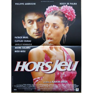 AFFICHE FILM : affiche de cinéma du film " Hors jeu " dimension 40 x 53,5 cm (E039)