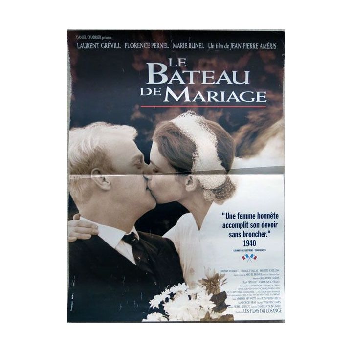 AFFICHE FILM : affiche de cinéma du film "Le Bateau de mariage" de 1994 dimension 40 x 53 cm (E039)
