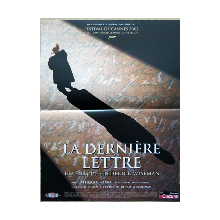 AFFICHE FILM : affiche de cinéma du film "La dernière lettre" 2002 dimension 40 x 53 cm (E039)