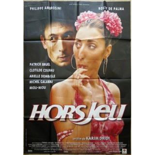 AFFICHE FILM : affiche de cinéma du film " Hors jeu " dimension 115 x 158 cm (E037)
