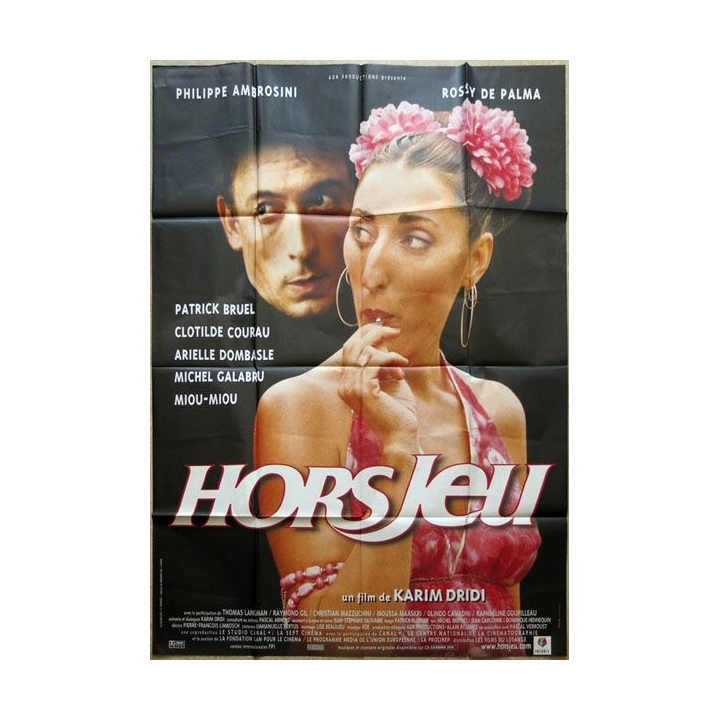 AFFICHE FILM : affiche de cinéma du film " Hors jeu " dimension 115 x 158 cm (E037)