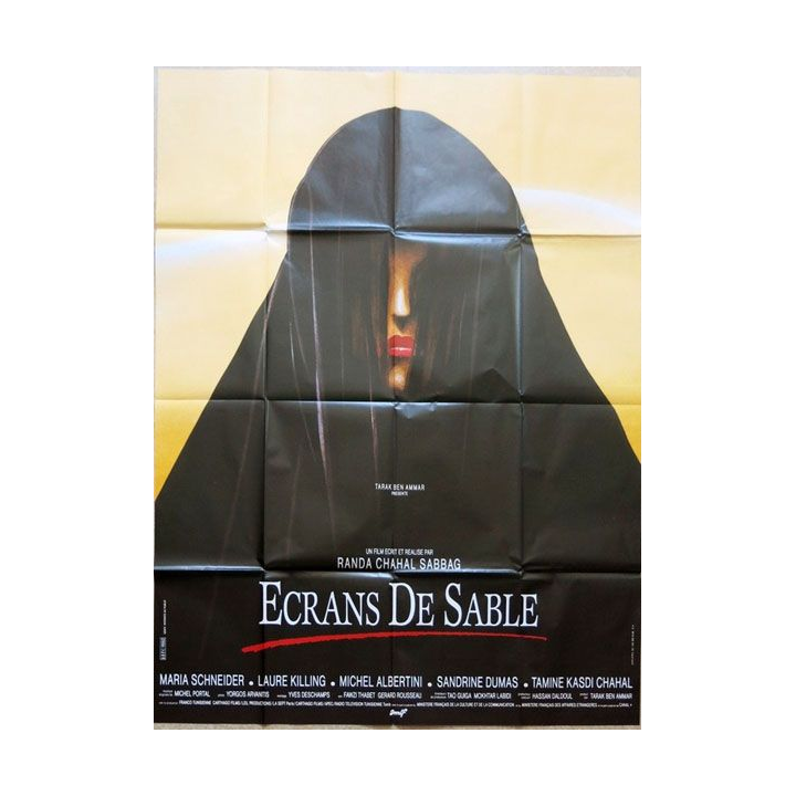 AFFICHE FILM : affiche de cinéma du film "Ecrans de sable" de 1992 dimension 115 x 158 cm (E037)