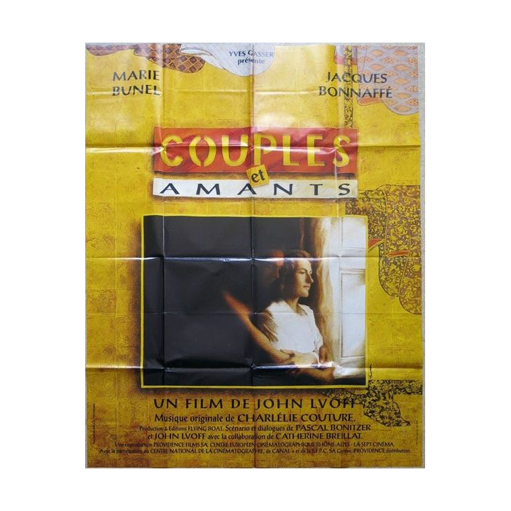AFFICHE FILM : affiche de cinéma du film "Couples et amants" de 1994 dimension 115 x 158 cm (E008)