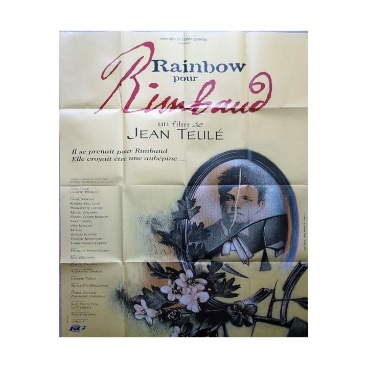 AFFICHE FILM : affiche de cinéma du film "Rainbow pour Rimbaud" de 1996 dimension 115 x 158 cm (E038)