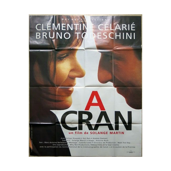 AFFICHE FILM : affiche de cinéma du film "A cran" de 1995 dimension 115 x 158 cm (E038)