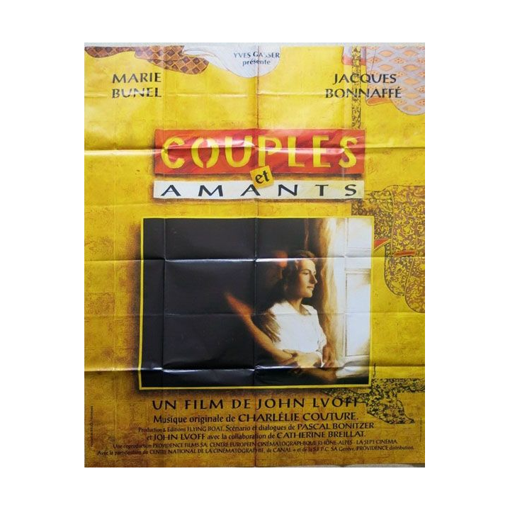 AFFICHE FILM : affiche de cinéma du film "Couples et amants" de 1994 dimension 115 x 158 cm (E038)