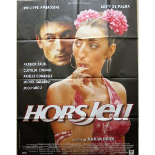 AFFICHE FILM : affiche de cinéma du film " Hors jeu " dimension 115 x 158 cm (E037)