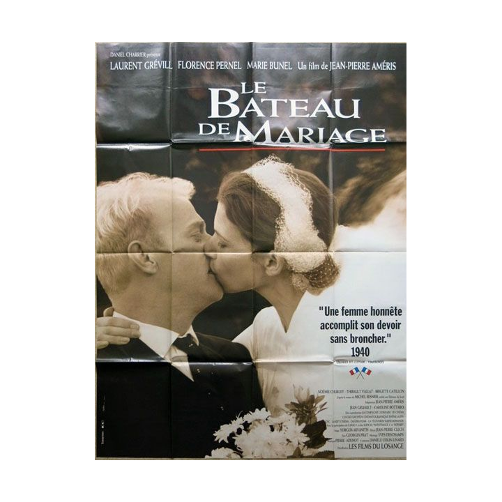 AFFICHE FILM : affiche de cinéma du film "Le Bateau de mariage" de 1994 dimension 115 x 158 cm (E017)
