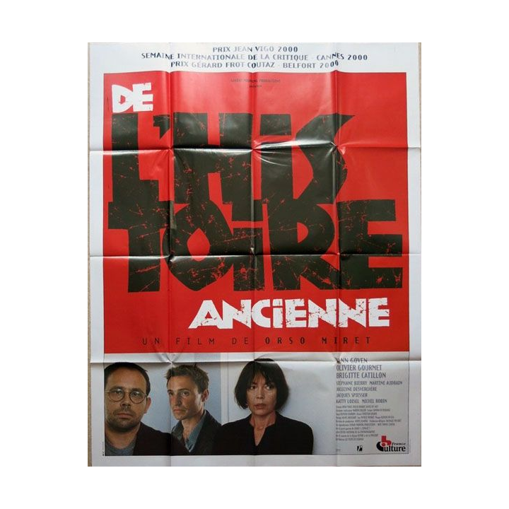 AFFICHE FILM : affiche de cinéma du film "De l'histoire ancienne" 2001 dimension 115 x 158 cm (E038)