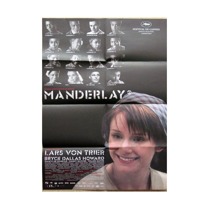 AFFICHE FILM : affiche de cinéma du film "Manderlay" 2005 dimension 70 x 100 cm (E038)