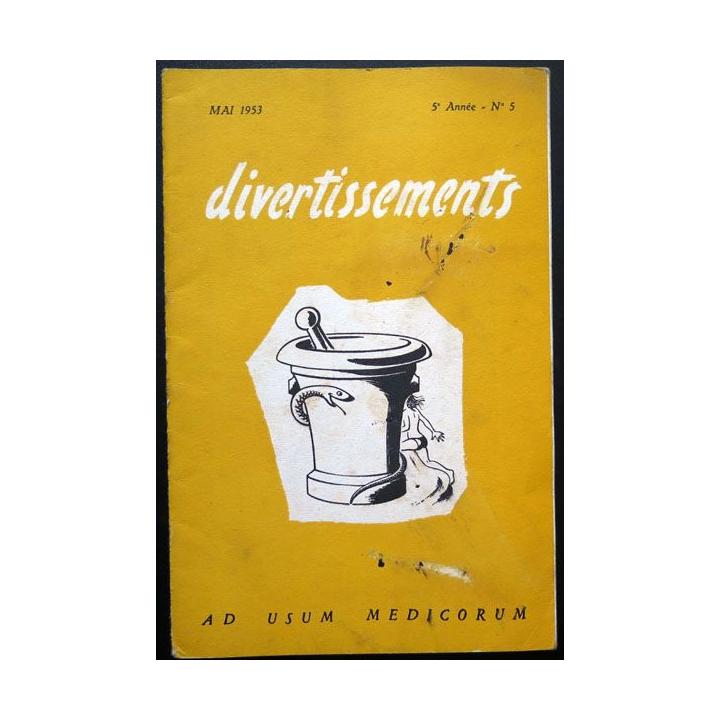 Divertissements n°5 mai 1953 Ad usum medicorum 