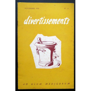 Divertissements n° 11 novembre 1956 Ad usum medicorum