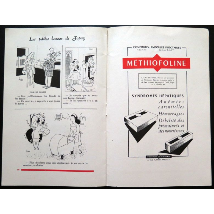 Divertissements n° 7 Juillet 1953 Ad usum medicorum