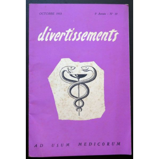 Divertissements n° 10 Octobre 1953 Ad usum medicorum