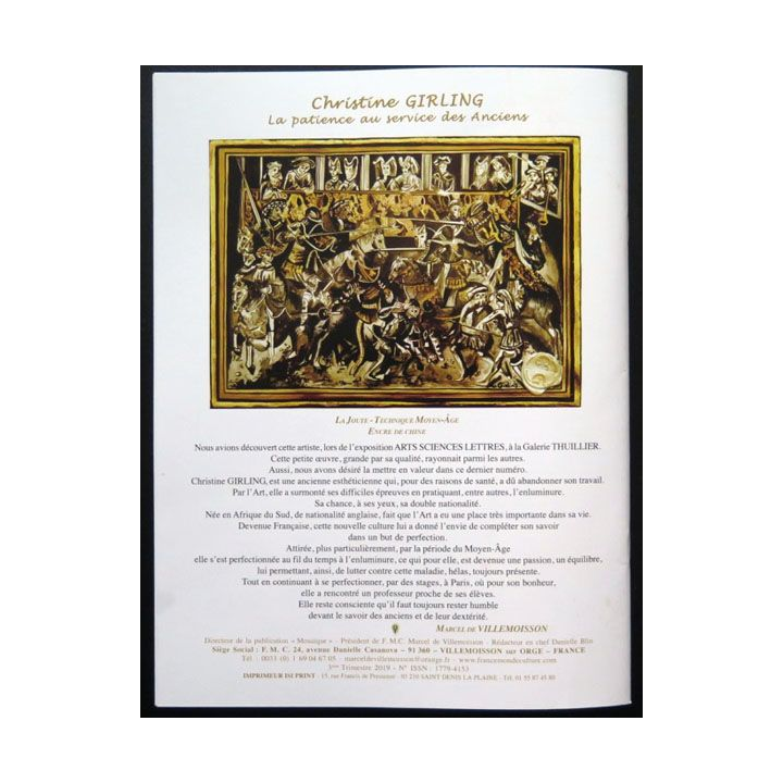 1. Mosaïque - N° 60 septembre 2019